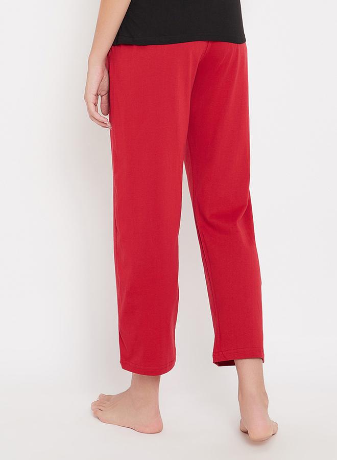 Clovia Solid Straight Pyjama with Elastic Waistband by Styli  - Image 5