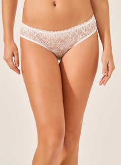 Styli Lace Bikini Briefs with Bow Detail  - Image 1