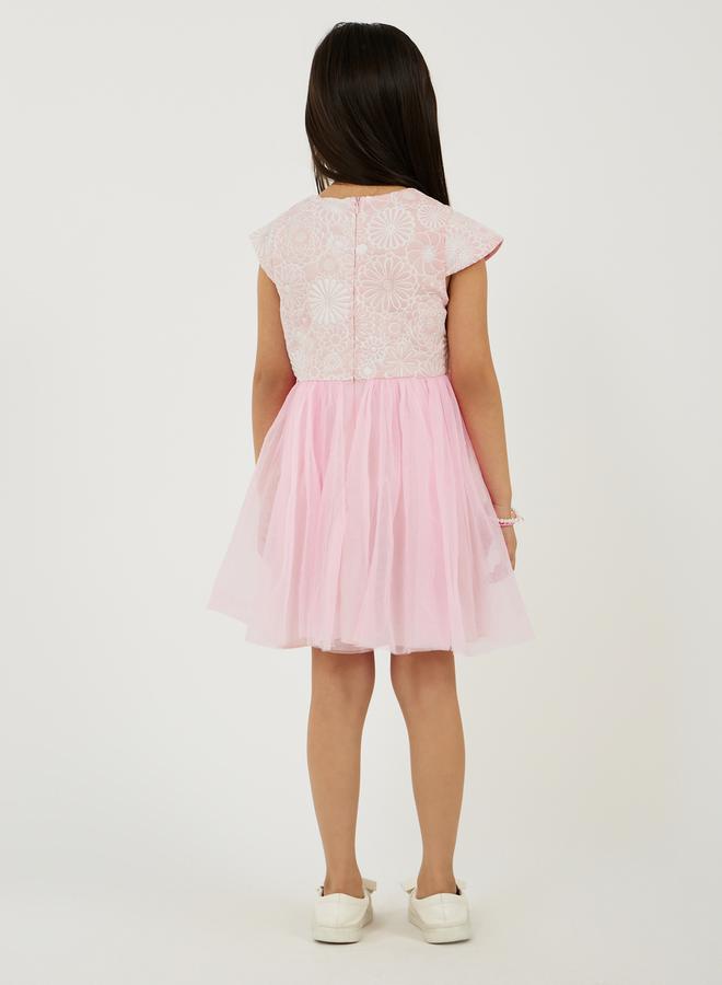 Styli Floral Tulle Dress  - Image 4