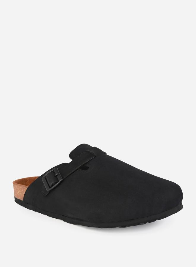 Styli - Suede Clogs with Buckle Detail - Image 1