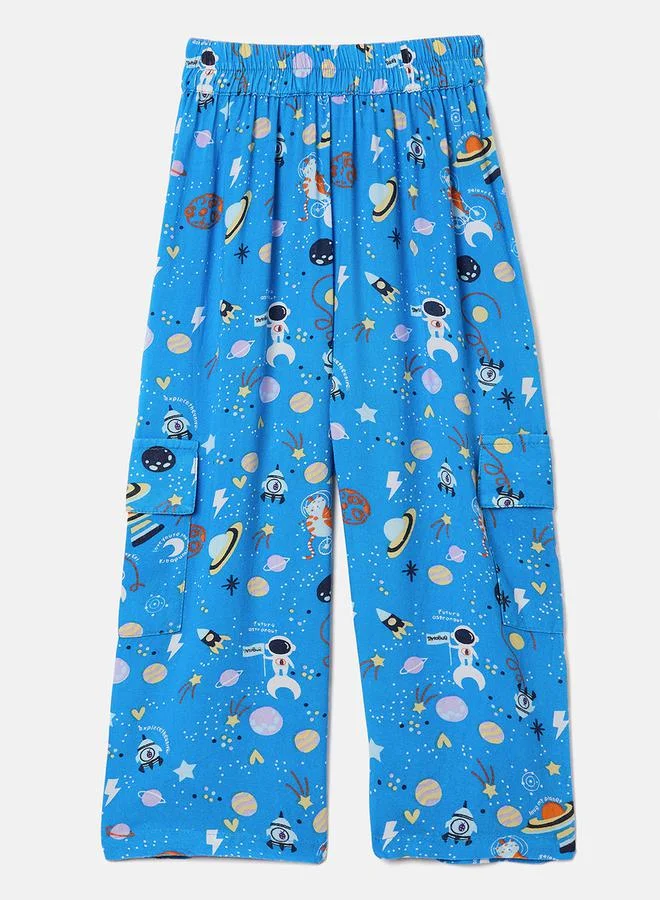 Stylo Bug Stylo Bug Space Printed Shirt and Pyjama Set