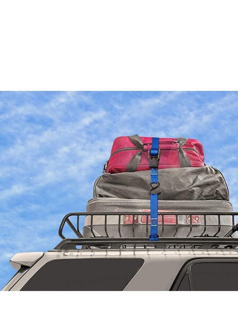 HASANAT ESSENTIALS حزام ربط قوي محمول لربط الأمتعة مع مشبك معدني 6 م × 38 مم - Image 3