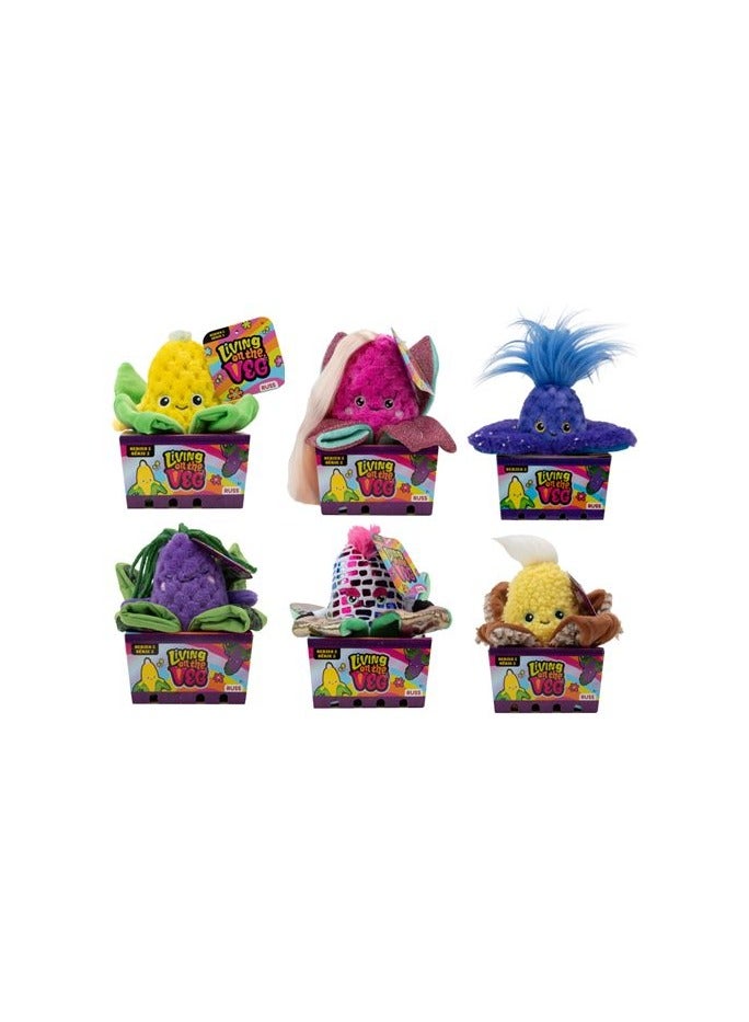 RUSS Living On The Veg Cornies 6-Inches, Assorted 1 Piece (Style & Color May Vary) | Soft Toy | Plush Toy | Gift for Kids and Adults - Image 1
