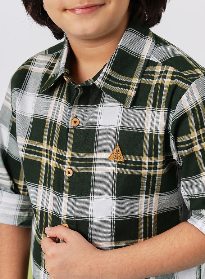 ستايلو بج قميص بأكمام ملفوفة كاروهات من ستايلي - Image 5