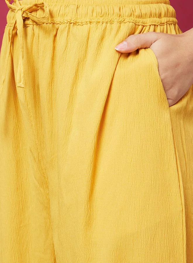 جلو باص Solid Long Sleeve Shirt and Pants Co-Ords by Styli