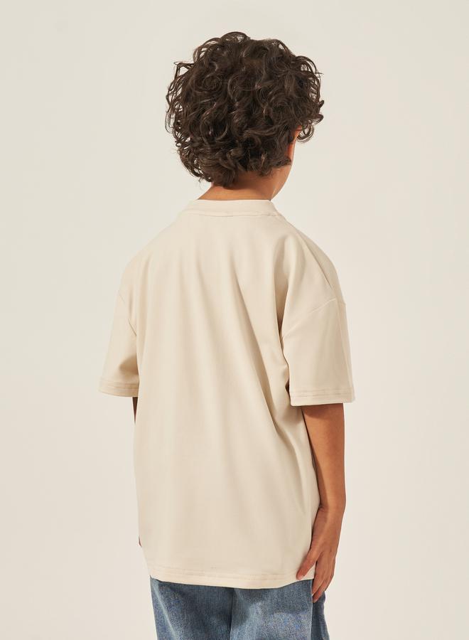 Styli Oversized Placement Printed T-Shirt with Pocket - Image 4