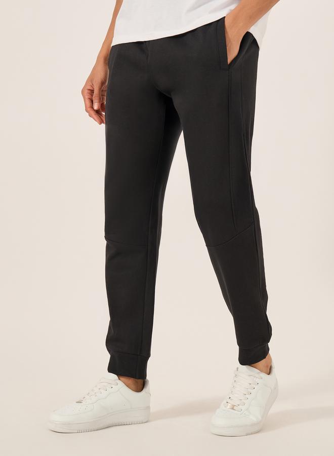 Styli Slim Fit Fleece Joggers with Drawstring  - Image 2