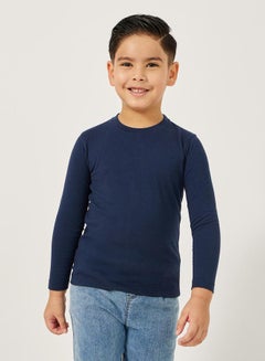 Solid Round Neck T-Shirt