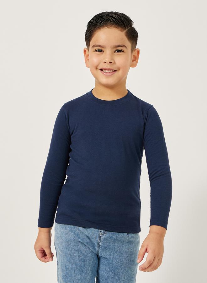 Styli - Solid Round Neck T-Shirt - Image 1