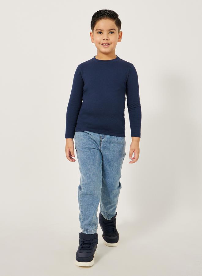 Styli - Solid Round Neck T-Shirt - Image 1