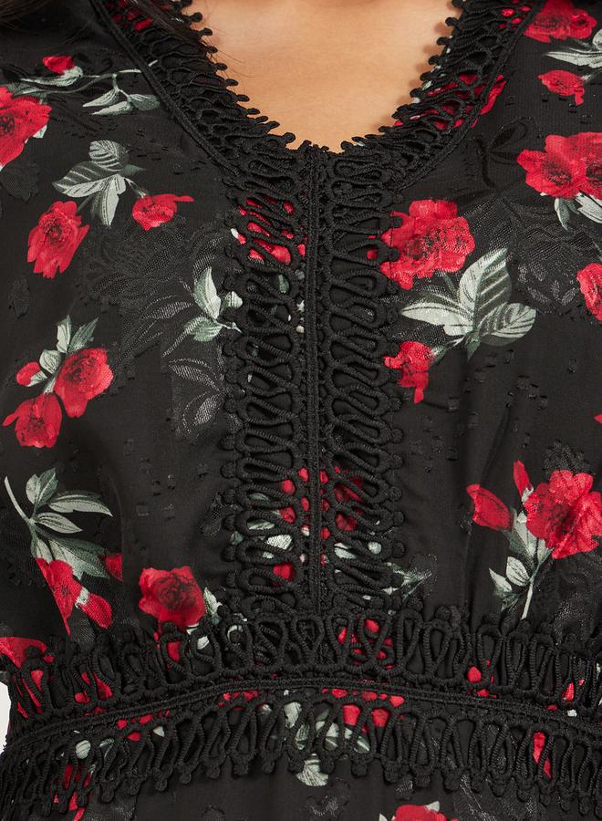Styli Floral Print Dress  - Image 4