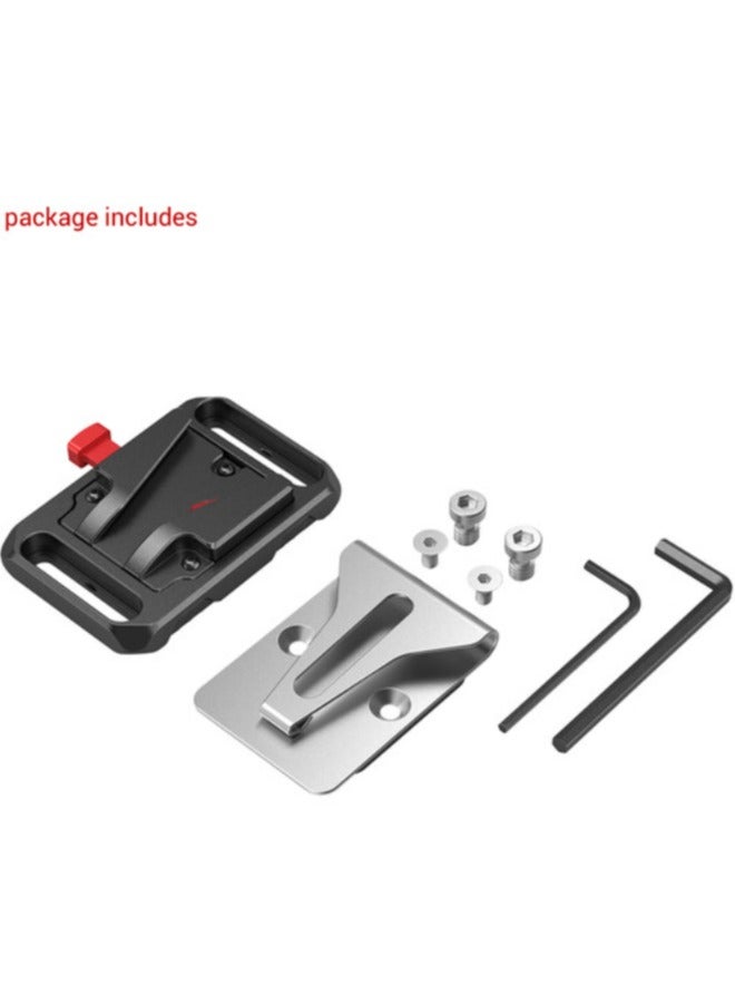 SmallRig Mini V-Lock Battery Plate with Belt Clip - Image 3
