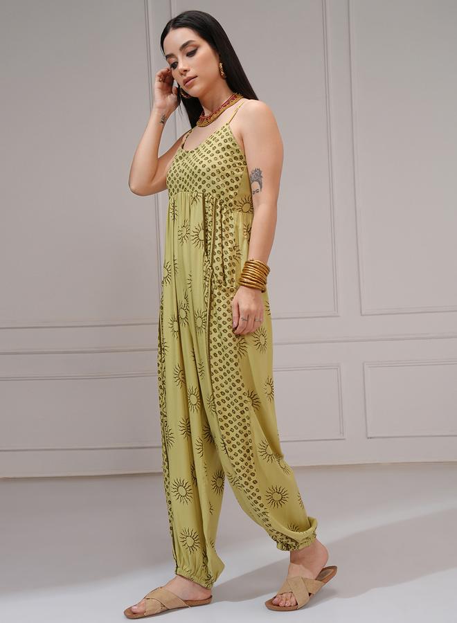 Vishudh - Women Multi-Colored Wide Leg Printed Jumpsuit by Styli - Image 1