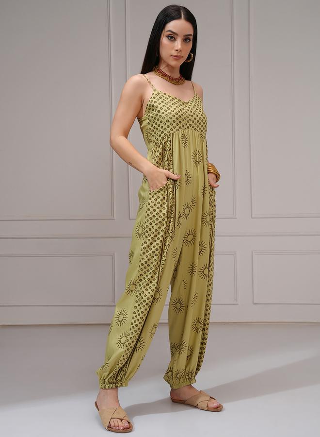 Vishudh - Women Multi-Colored Wide Leg Printed Jumpsuit by Styli - Image 1