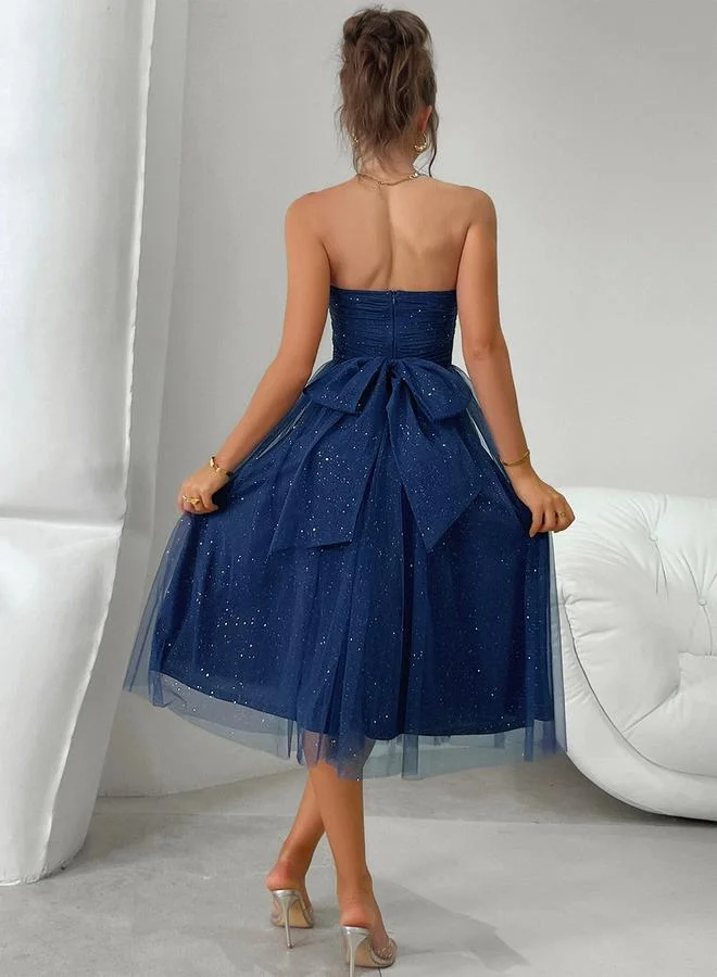Take Two Sparkling Tulle Midi Dress