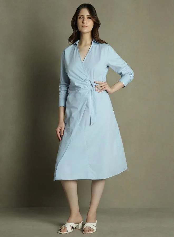 Dennis Lingo Belted Shirt Dress