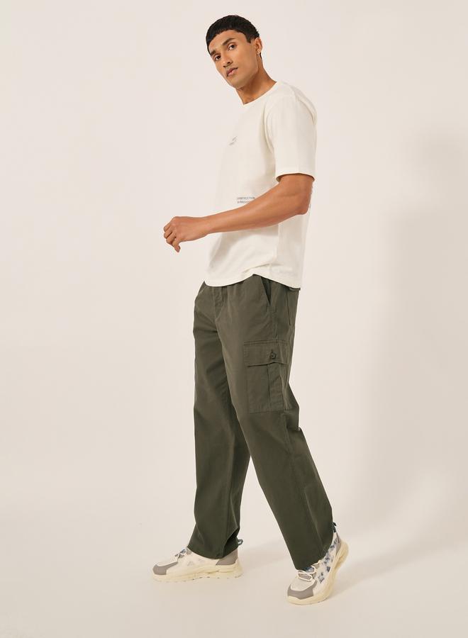 Styli Oversized Twill Cargo Pocket Joggers - Image 2