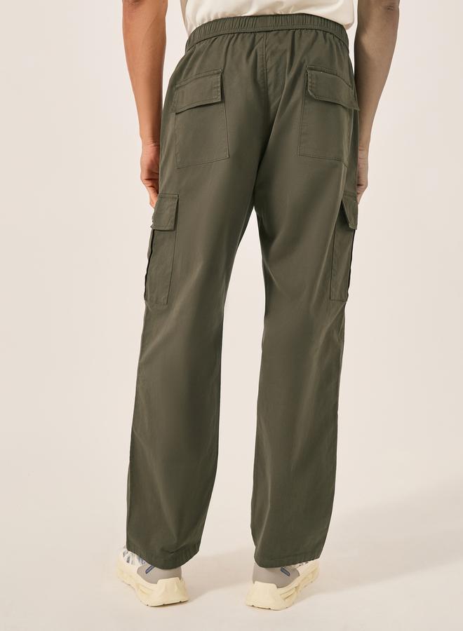 Styli Oversized Twill Cargo Pocket Joggers - Image 4