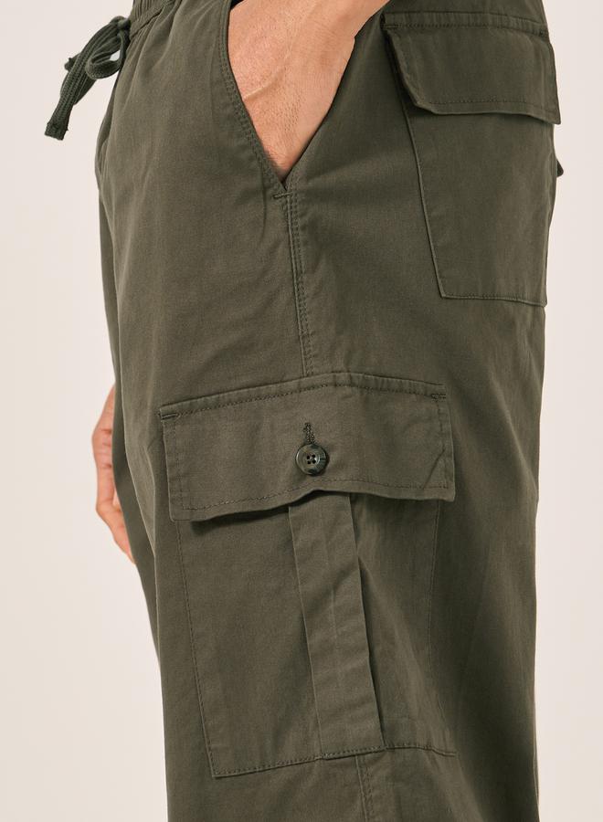 Styli Oversized Twill Cargo Pocket Joggers - Image 3
