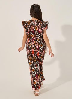 Styli All-Over Print Waist Tie-Up Jumpsuit  - Image 5