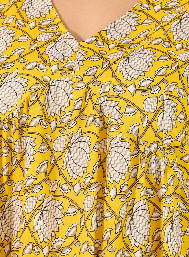 Styli Floral Tiered Midi Dress - Image 4