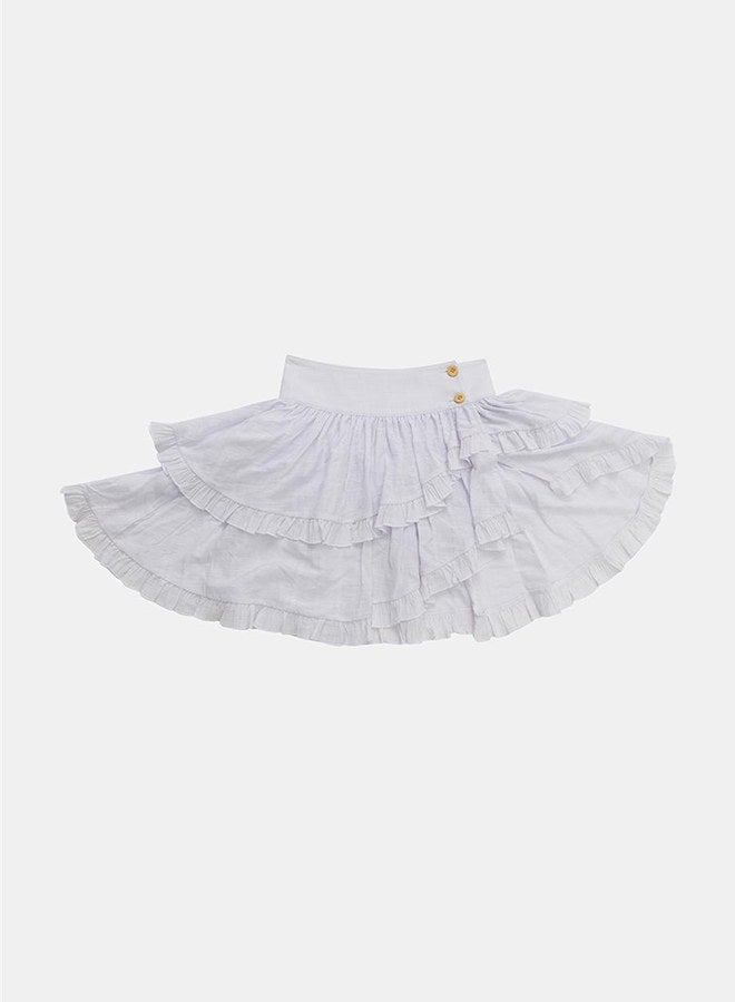 Tyess Girl Ecru Skirt - Image 5
