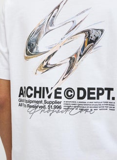 Jack Jones Slogan Print Crew Neck T-Shirt  - Image 4