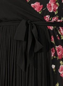 Styli Print 3/4th Sleeves A-Line Maxi Dress  - Image 4