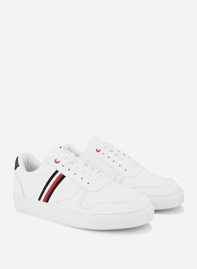 Styli Styli Striped Platform Sole Lace Up Sneakers