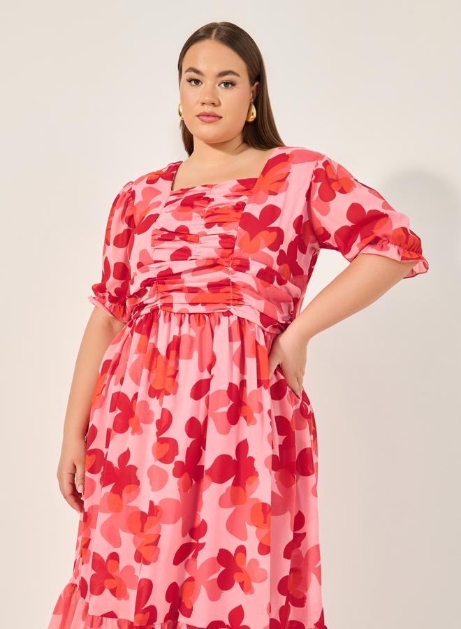 Styli Floral Chiffon Dress  - Image 3
