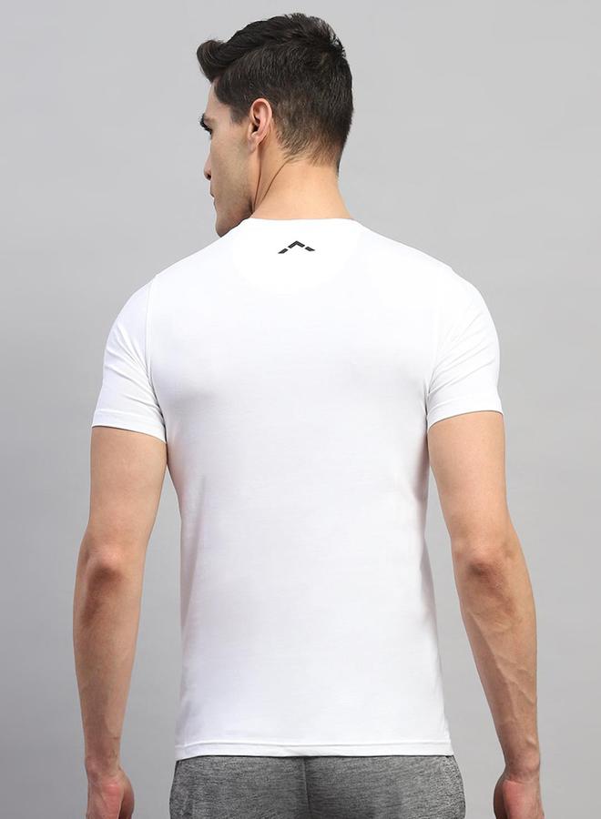 Rock.it Men White Solid Round Neck T Shirt - Image 4
