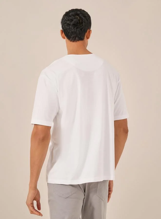 Styli Notch Neck Oversized T-Shirt