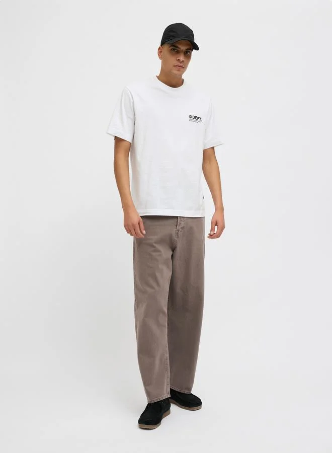 JACK & JONES Slogan Print Crew Neck T-Shirt