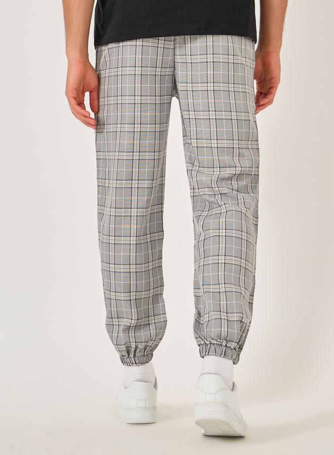Take Two Plaid Drawstring Waist Tapered Fit Joggers - Image 4