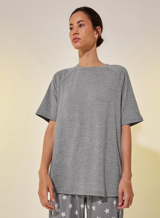 Take Two Round Neck Short Sleeve T-Shirt and Joggers Set - Image 2