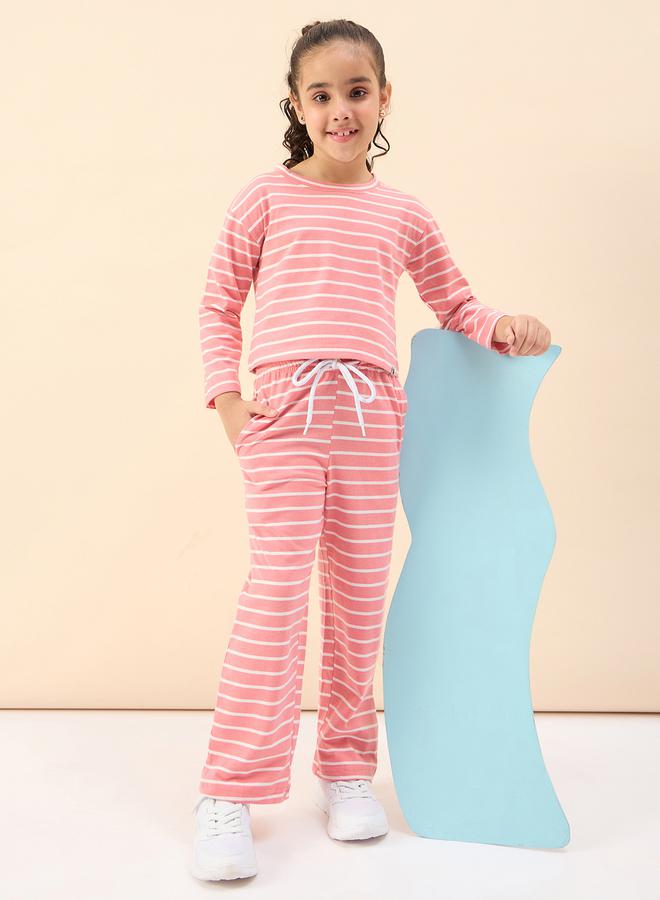 ستايلو بج تيشيرت مخطط بأكمام طويلة وبنطلون رياضي من ستايلي - Image 3