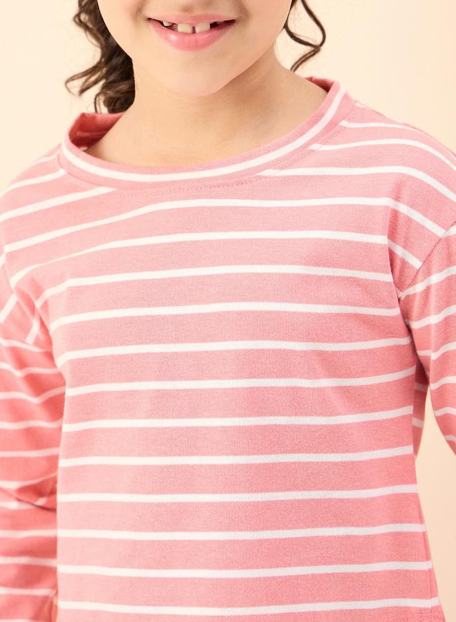 ستايلو بج تيشيرت مخطط بأكمام طويلة وبنطلون رياضي من ستايلي - Image 5