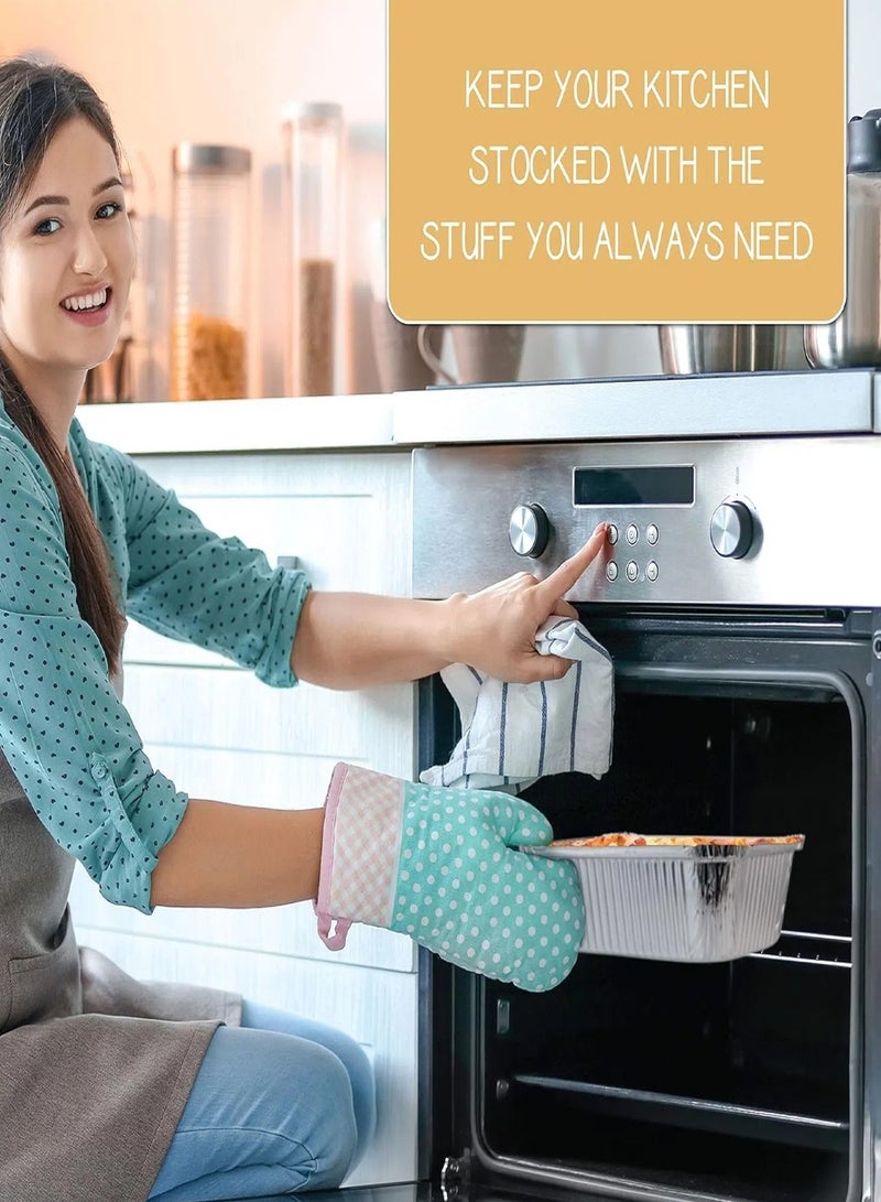 تشو داي قوالب خبز من الألومنيوم للاستخدام الخارجي، سعة 750 مل، مصنوعة من رقائق الألومنيوم، بأبعاد 18.5 سم × 13.5 سم × 5 سم - مثالية لخبز الكيك، والبراونيز، والخبز، ورغيف اللحم، واللازانيا، أو وجبات الغداء، عبوة من 10 قطع. - Image 4