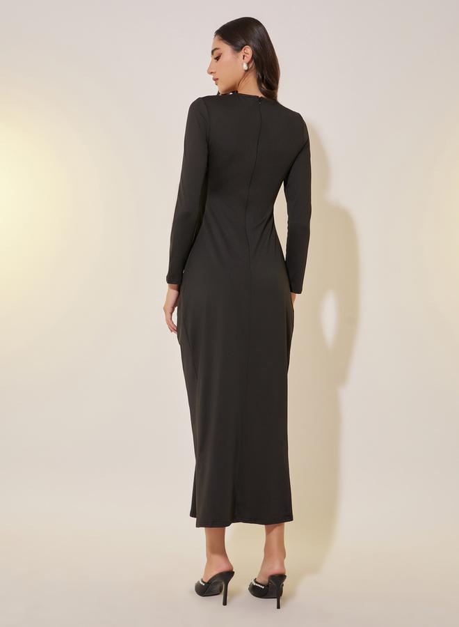 Take Two Gathered Midi Dress  - Image 5
