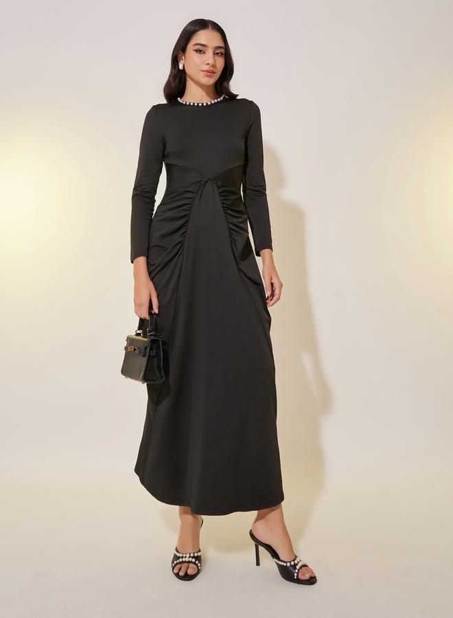 Take Two Gathered Midi Dress  - Image 2
