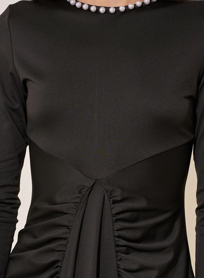 Take Two Gathered Midi Dress  - Image 4