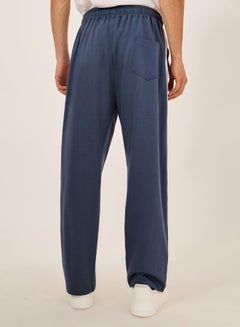 Styli Oversized Wide Tuck Fleece Joggers with Side Stripe and Print Detail  - Image 4