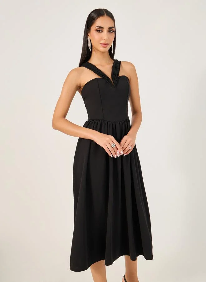 Styli Halter Neck Dress