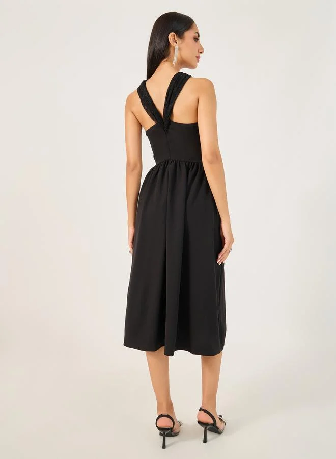 Styli Halter Neck Dress