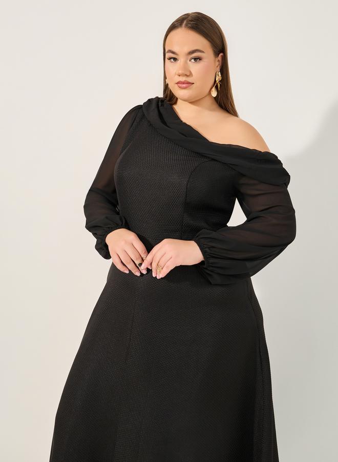 Styli Asymmetric Maxi Dress  - Image 3