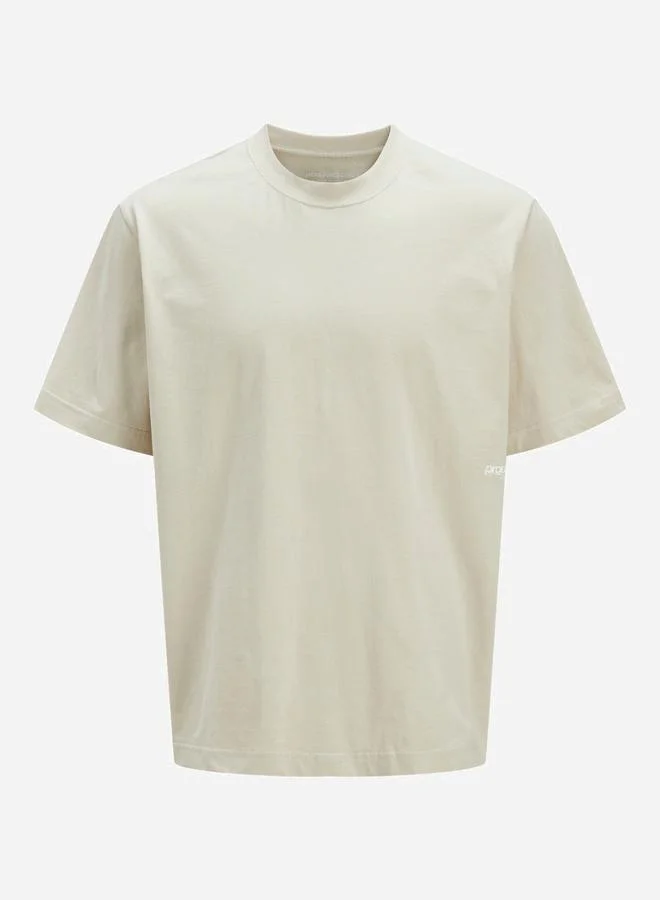 JACK & JONES Solid Regular Fit Crew Neck T-Shirt