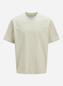Jack Jones Solid Regular Fit Crew Neck T-Shirt 