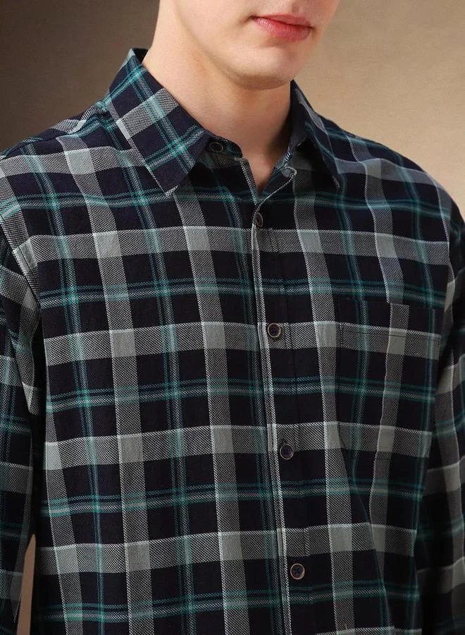 Dennis Lingo Dennis Lingo Checked Long Sleeves Casual Shirt