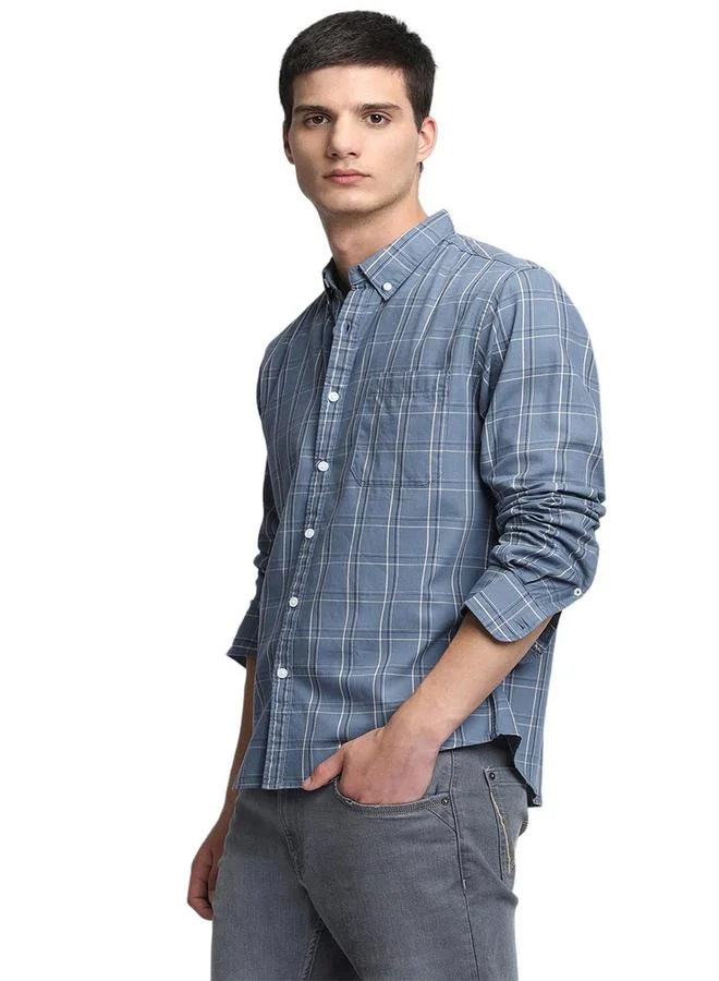 Dennis Lingo Dennis Lingo Checked Long Sleeves Casual Shirt