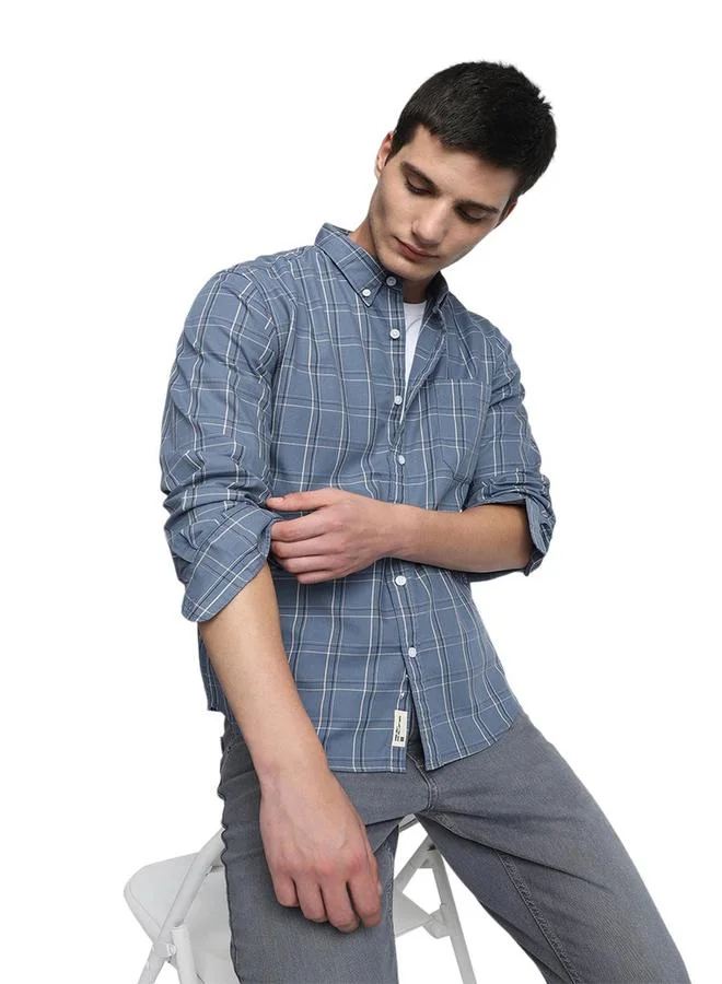 Dennis Lingo Dennis Lingo Checked Long Sleeves Casual Shirt